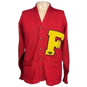 Vintage Letter Sweater 44 Varsity Florida State  60's 70's Alumni